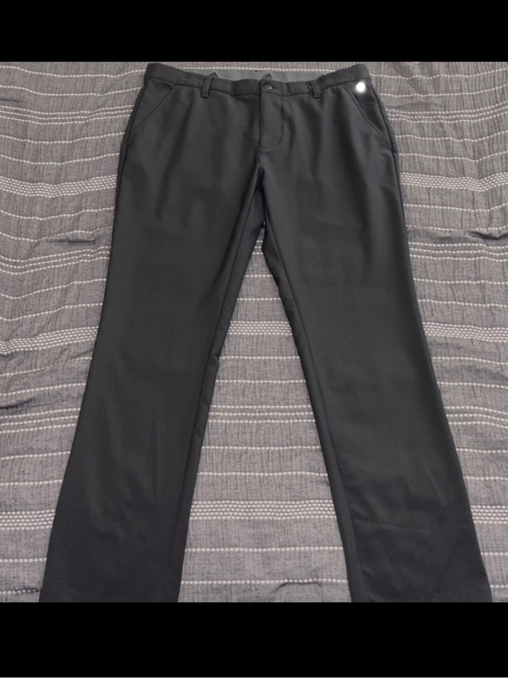 Adidas Golf Men's Gray Dress Pants - Straight Fit